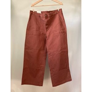 Universal Thread Wide Leg Cropped Jeans in Rust size 14W